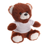 Dark-brown Teddy Bear with T-shirt suitable for printing