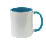 Inside and handle color sublimation mug