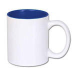 Inside color outside white sublimation mug