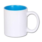 Inside color outside white sublimation mug
