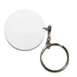 Round key chain for sublimation overprint - 25 pieces