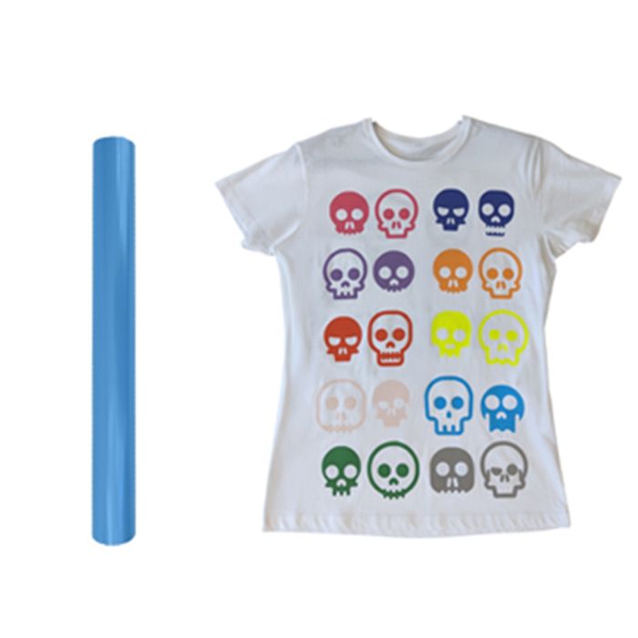 Heat transfer reflective film blue