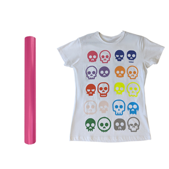Heat transfer reflective film pink