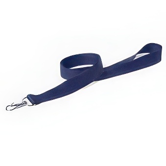 Lanyard for solvent printing navy blue - 10 pieces