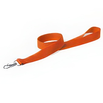 Lanyard for solvent printing orange - 10 pieces