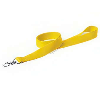 Lanyard for solvent printing yellow - 10 pieces