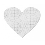 Magnetic puzzle "heart" for sublimation - 75 elements
