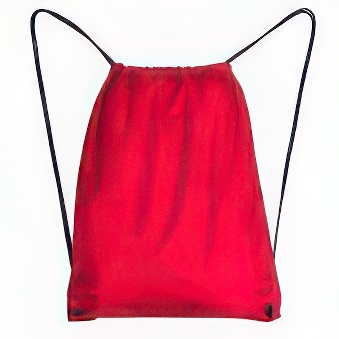Sports Bag with Black Drawstring for Flex and Flock Film Printing, Red, 34 x 42 cm - 10 pcs