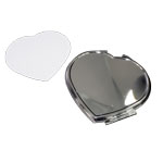 Metal mirror for sublimation - heart
