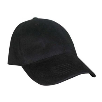 Peaked cap 6-panels with metal clip for Sublimaton Printing, black