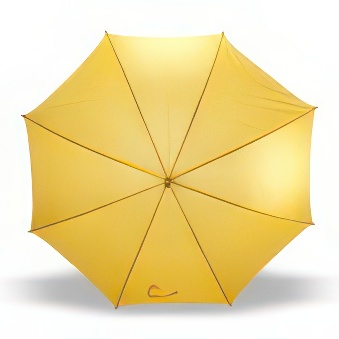 Umbrella with wooden handle for sublimation yellow 105 cm