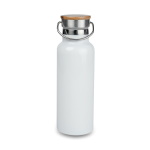 Metal thermal bottle with bamboo lid for sublimation and engraving