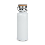 Metal thermal bottle with bamboo lid for sublimation