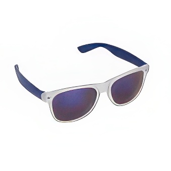 Sunglasses with UV400 protection, white/navy blue