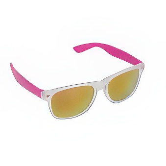 Two-colour Sunglasses with UV400 protection, white/pink