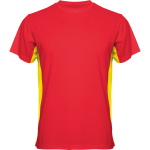 Sublimation T-shirt with colour side panels