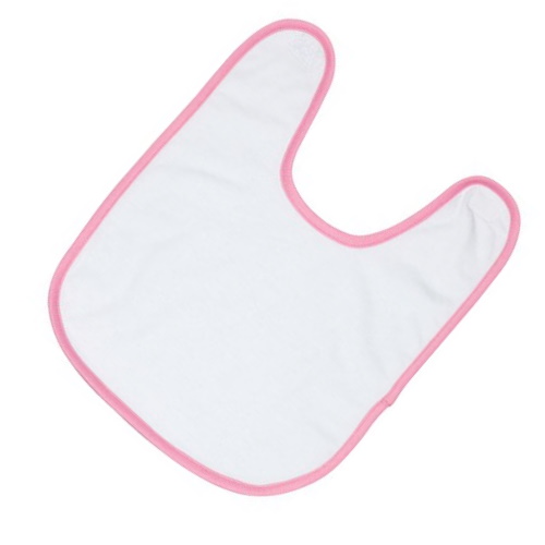 Śliniak frotte do sublimacji z kolorową obwódką