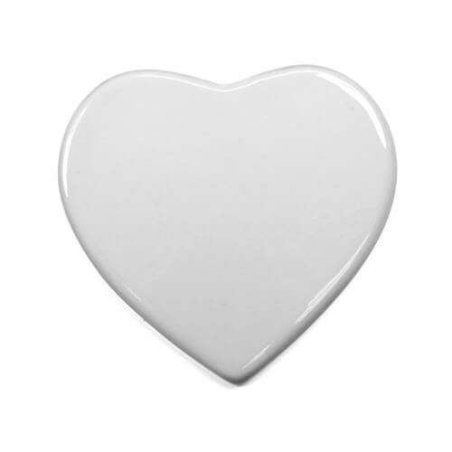 White tile smaller for sublimation - heart