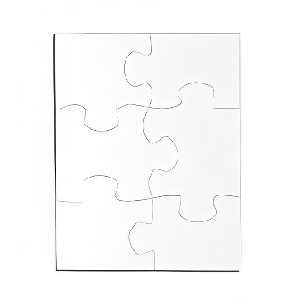 Puzzles for sublimation - 6 elements 17,7x12,6 cm
