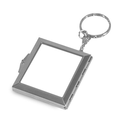 Sublimation metal mirror / keychain 4,5x5 cm