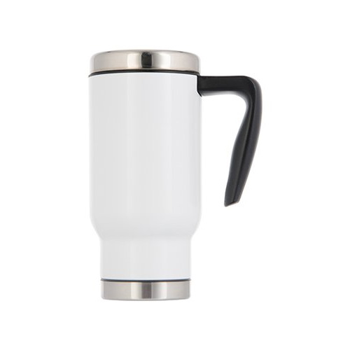 Thermal mug for sublimation, white, 18 cm, 480 ml