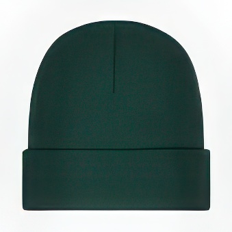 Winter cap, dark green, 126 g/m2