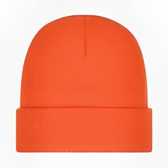 Winter cap, orange, 126 g/m2