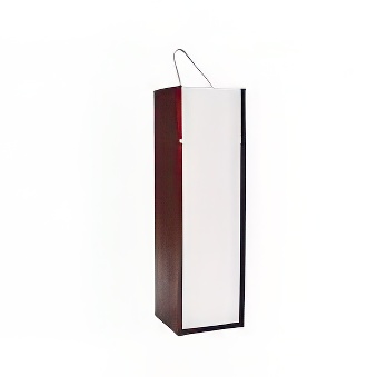 Wooden winebox stained with front for sublimation printout 10,5x10,5 cm
