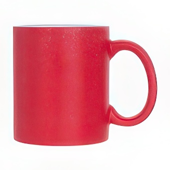 Magic Glitter Colour-Changing Mug - For Sublimation & Laser Engraving - red