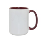 Inside and handle color sublimation mug - big