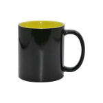 Color changing sublimation and engraving mug with color inside