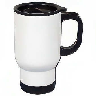 Thermal mug for sublimation, white, 450 ml