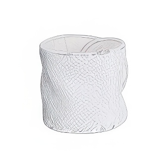 Sequin wristband for sublimation, white, 26 x 7 cm