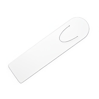 Aluminum bookmark for sublimation, engraving, laser printer heat transfer and DTF overprint