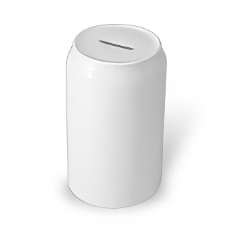 Ceramic money-box "can" for sublimation 12 cm
