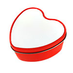 Metal box for sublimation - red heart