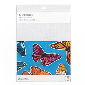 White, Glitter Sticker Sheets for Injekt Printers - 8 sheets