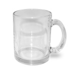Translucent glass mug for sublimation outprint