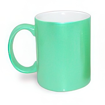Pearl Sublimation Mug, green, 330 ml