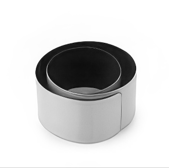 Reflective roll-up armband silver