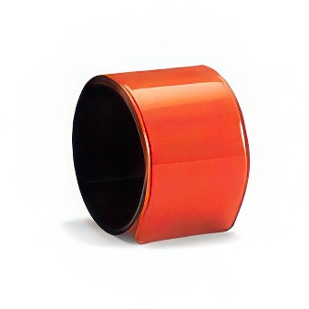 Reflective roll-up armband orange