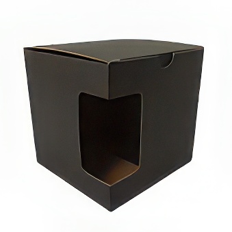 Black Box with window for mug - 36 pieces