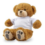 Brown teddy sheep with a white T-shirt for sublimation