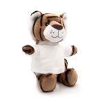 Teddy tiger with a white T-shirt for sublimation