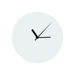 Glass clock for sublimation
