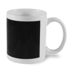 White mug with magic black window for sublimation