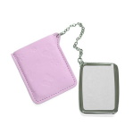 Metal mirror in a leather case for sublimation