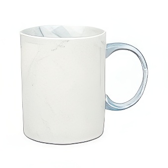 Kubek do sublimacji marmurkowy, 330 ml błękitny