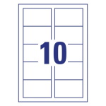 Double-sided A4 business card paper (270 g) for laser printers and copiers - 10 labels per sheet