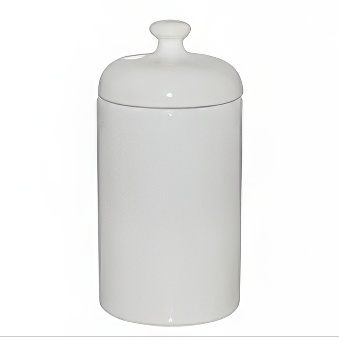 Ceramic container with a lid for sublimation, 600 ml